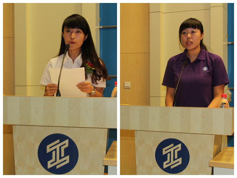 教师和学生代表发言